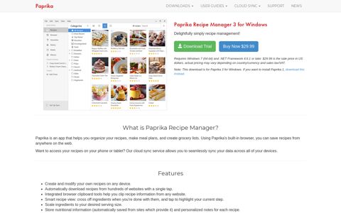 Paprika Recipe Manager for Windows