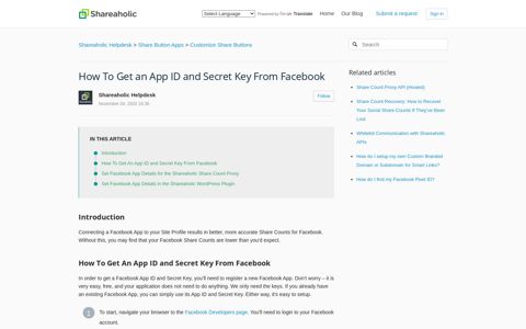 How To Get an App ID and Secret Key From Facebook ...