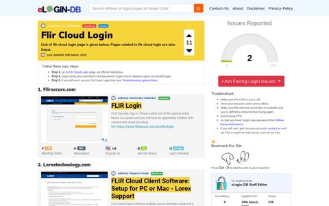 Flir Cloud Login - A database full of login pages from all over ...