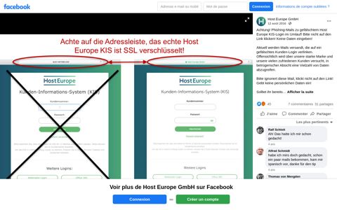 Host Europe GmbH - Achtung! Phishing-Mails zu gefälschtem ...