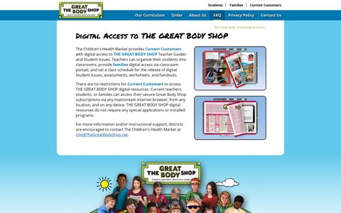 Digital Access to THE GREAT BODY SHOP