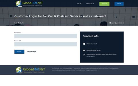 Special Jail Phone Number Services Global-Tel.net