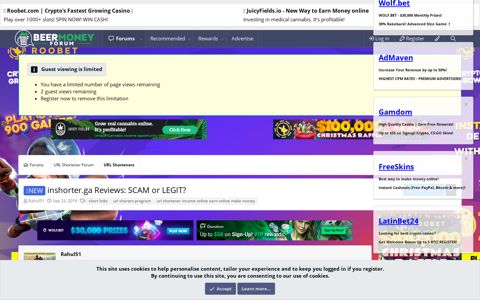 NEW - inshorter.ga Reviews: SCAM or LEGIT ...