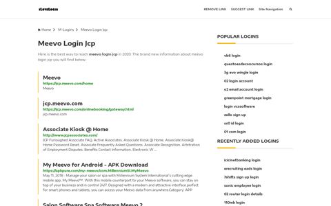 Meevo Login Jcp ❤️ One Click Access