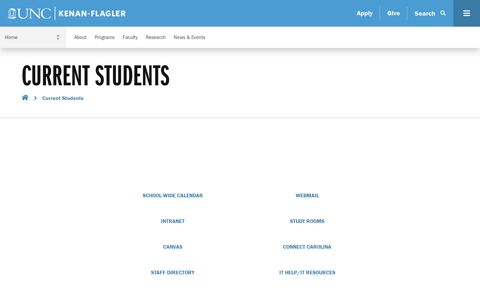 For Current Students | UNC Kenan-Flagler Business School