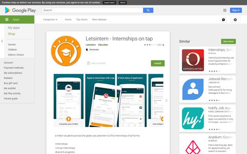 Letsintern - Internships on tap – Apps on Google Play