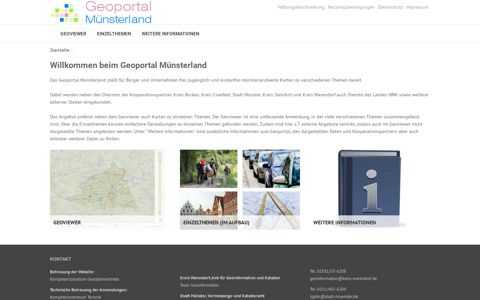 Geoportal Münsterland: Startseite