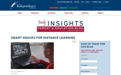 Smart Snacks for Distance Learning | Indy Insights Blog Detail ...
