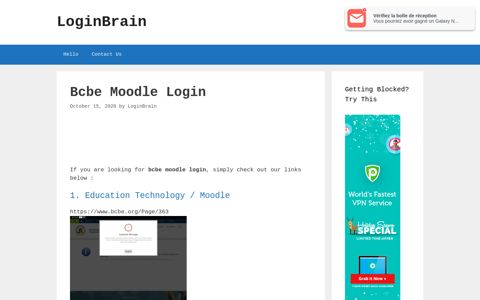 bcbe moodle login - LoginBrain