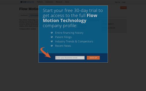 Flow Motion Technology - CB Insights