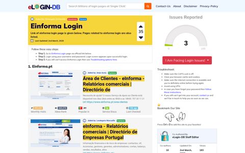 Einforma Login - A database full of login pages from all over ...