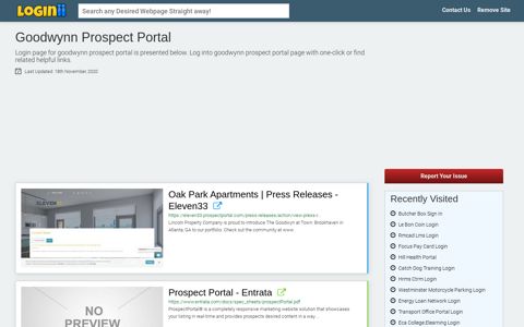 Goodwynn Prospect Portal - Loginii.com