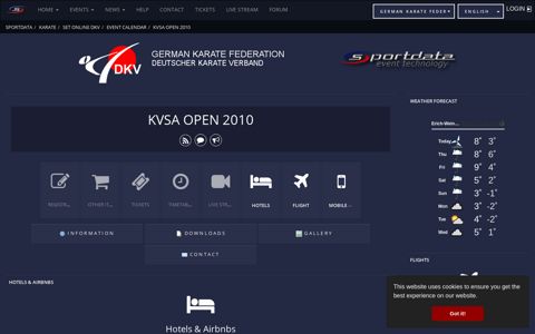 SET Online DKV: KVSA Open 2010 - Sportdata