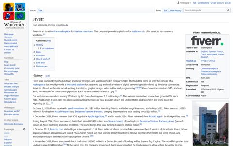 Fiverr - Wikipedia