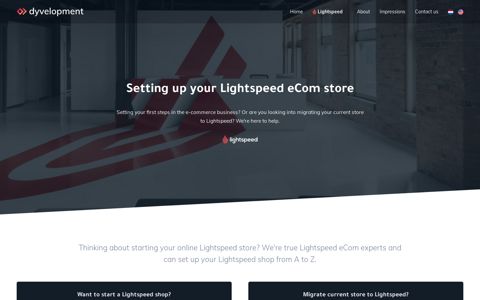 Setting up your Lightspeed eCom store – Dyvelopment