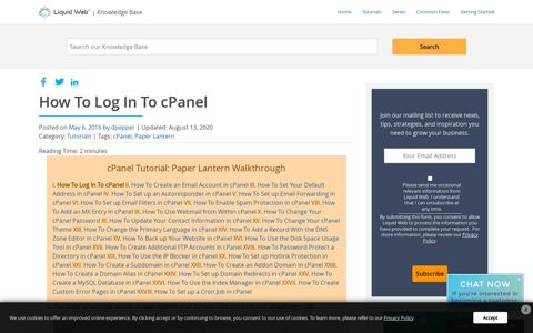 How To Log In To cPanel | Liquid Web