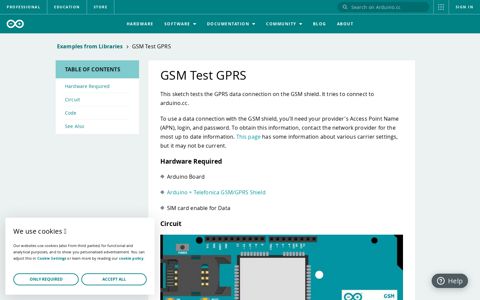 GSM Test GPRS | Arduino