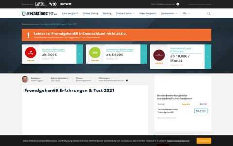 Fremdgehen69 Erfahrungen & Test 2020 - Redaktionstest.net