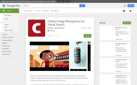 Craftar Image Recognition for Visual Search - Apps on Google ...