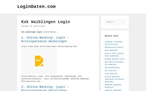 Ksk Waiblingen - Online-Banking: Login - Kreissparkasse ...