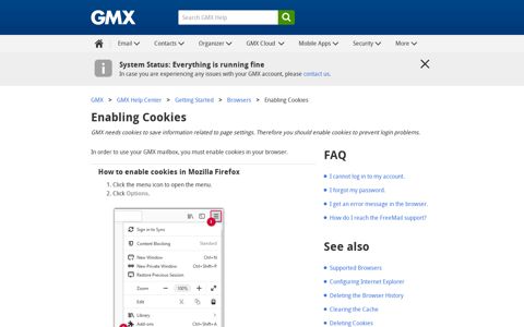 Enabling Cookies - GMX Support - GMX Help Center