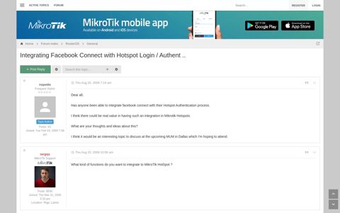 Integrating Facebook Connect with Hotspot Login / Authent ...