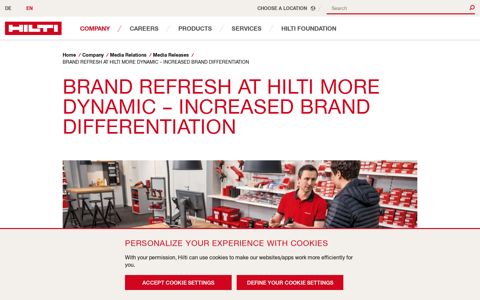 BRAND REFRESH AT HILTI MORE DYNAMIC – INCREASED ...