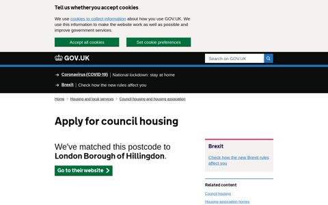 Apply for council housing - GOV.UK