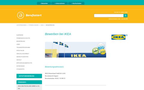 Bewerben bei IKEA | Berufsstart.de