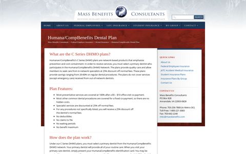 Humana/CompBenefits Dental Plan - Mass Benefits Consultants