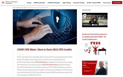 2021 CISSP CPE Hints | How to Earn ISC2 CPE Credits