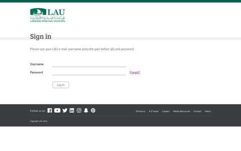LAU Portal - Lebanese American University