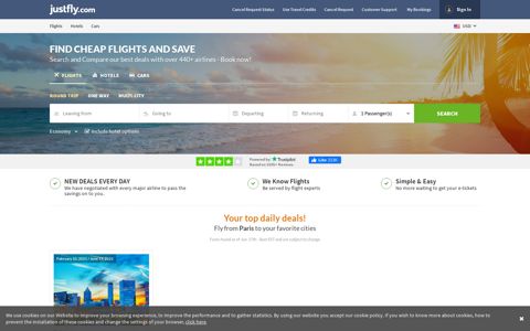 JustFly: Cheap Flights, Airline tickets and Hotels