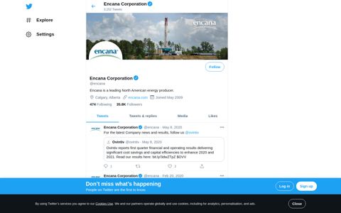 Encana Corporation (@encana) | Twitter