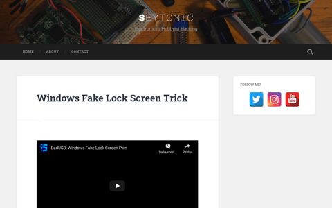 Windows Fake Lock Screen Trick - Seytonic