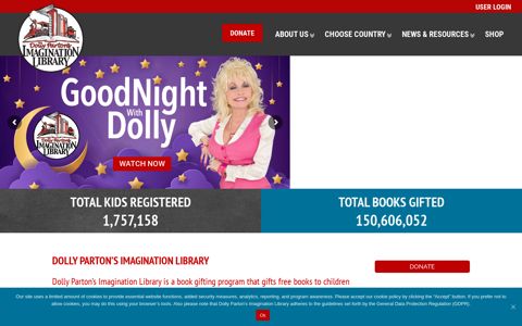Dolly Parton's Imagination Library | USA, UK, IE, CA, AU