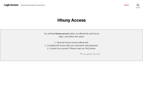 ▷ Hhuny Access - Loginaccess