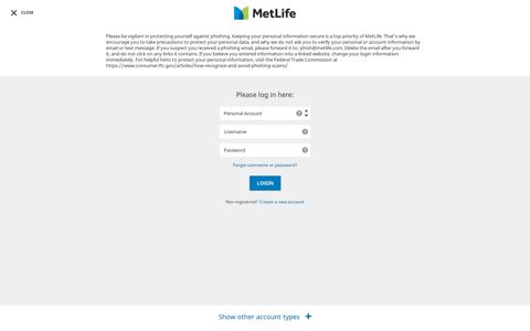 login - MetLife