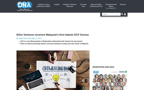 Ethis Ventures receives Malaysia first Islamic ECF license ...