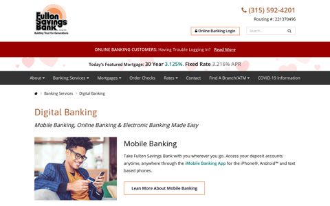 Online Banking | Fulton Savings Bank