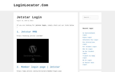 Jetstar Login - LoginLocator.Com
