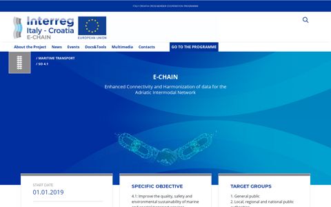 About the Project - E-CHAIN - Italia-Croatia