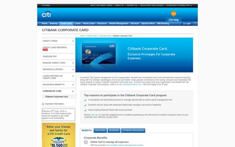 Apply Citibank Corporate Card, Business Credit Card – Citi India