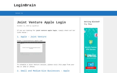 Joint Venture Apple Apple - Joint Venture - LoginBrain