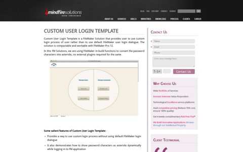 FileMaker Solution | Custom User Login Template