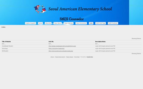 Links - SAES Counselor - Google Sites