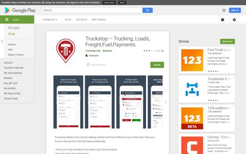 Truckstop – Trucking, Loads, Freight,Fuel,Payments - Apps on ...