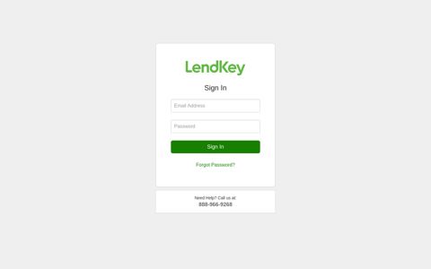 LendKey: Sign in