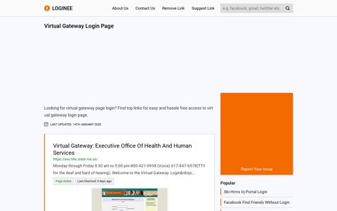 Virtual Gateway Login Page - loginee.com logo loginee
