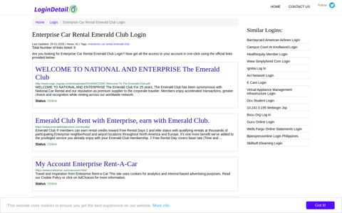 Enterprise Car Rental Emerald Club Login WELCOME TO ...